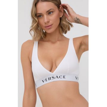 Versace Sutien culoarea alb, material uni