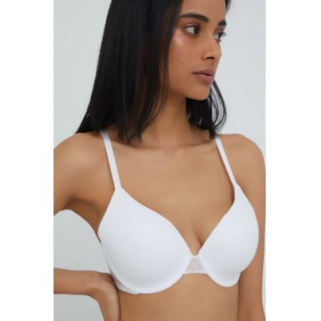 Dkny sutien culoarea alb, neted