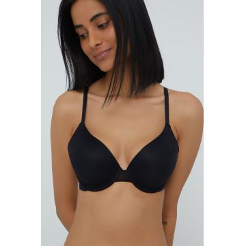 Dkny Sutien culoarea negru, material neted