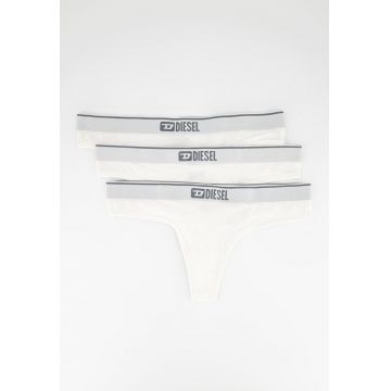 Set de chiloti tanga cu banda logo in talie Starsey - 3 perechi