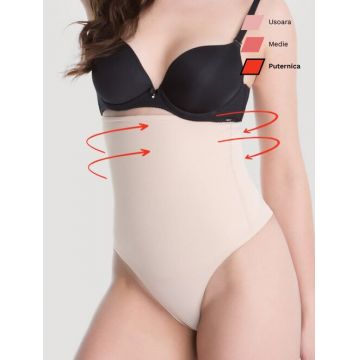 Chiloti tanga modelatori invisible maxi sub sani cu silicon Julimex Basic 275