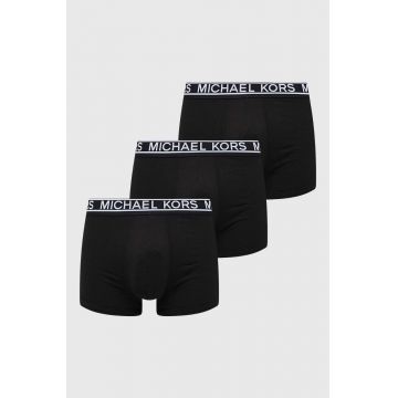 Michael Kors boxeri 3-pack barbati, culoarea negru