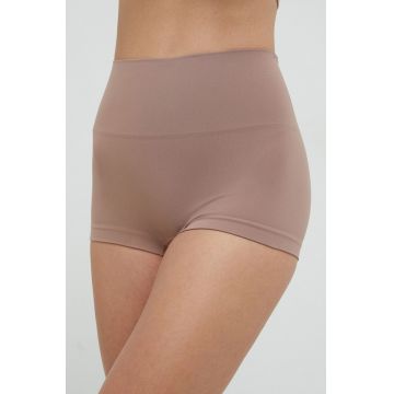 Spanx pantaloni scurti modelatori culoarea bej