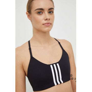 Adidas Performance sutien sport Aeroimpact culoarea negru