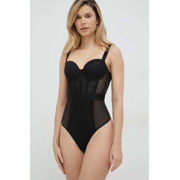 Dkny body culoarea negru, neted