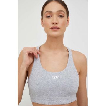 Dkny sutien culoarea gri, neted