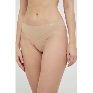 Dkny tanga 2-pack culoarea bej