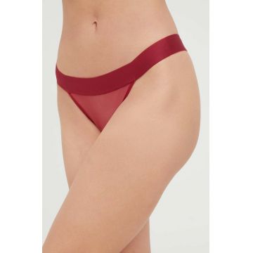 Dkny tanga culoarea bordo