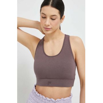 Fila sutien sport Corte culoarea violet, neted