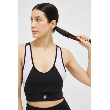 Fila sutien sport Revere culoarea negru, modelator