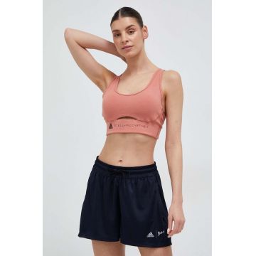 adidas by Stella McCartney sutien sport TrueStrength culoarea portocaliu