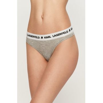 Karl Lagerfeld Tanga culoarea gri