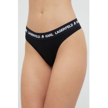 Karl Lagerfeld Tanga culoarea negru