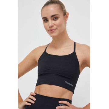 Hummel sutien sport Tiffy culoarea negru, neted