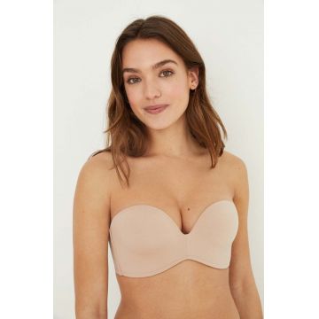 women'secret sutien AMAZING culoarea bej, neted