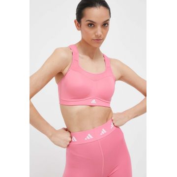 adidas Performance sutien sport culoarea roz