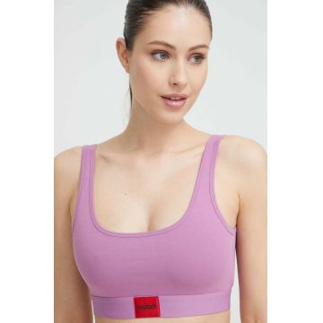 HUGO sutien culoarea violet, uni 50469652