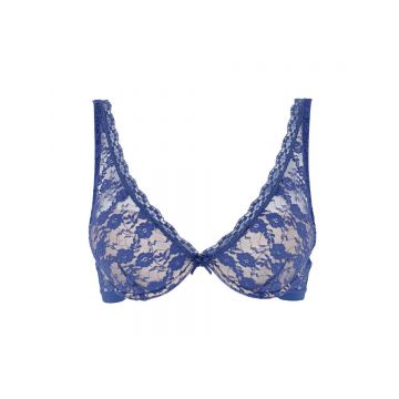 SUTIEN - SOFT LACE BRA BLUE