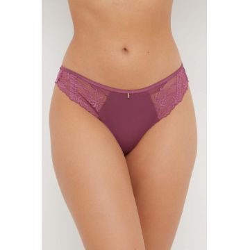 Chantelle chiloti brazilieni culoarea violet