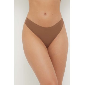 Chantelle tanga culoarea maro