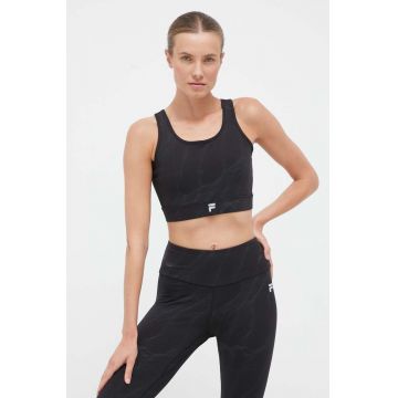 Fila sutien sport Reboredo culoarea negru, modelator