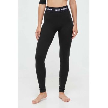 Helly Hansen jambiere funcționale Lifa Merino Midweight culoarea negru