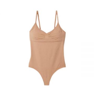 Body fara cusaturi, Victoria's Secret, Seamless Shape Bodysuit, Crem, M Intl