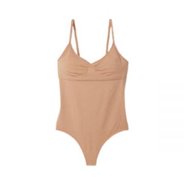 Body fara cusaturi, Victoria's Secret, Seamless Shape Bodysuit, Crem, S Intl