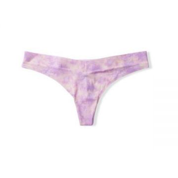 Chiloti tanga Victoria's Secret, No-show Thong Panty, Roz, S INTL