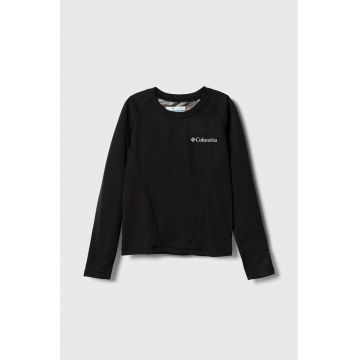 Columbia longsleeve functional pentru copii culoarea negru