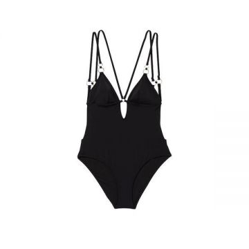 Costum de baie intreg Victoria's Secret, Rings Strappy One-Piece, Negru, S INTL