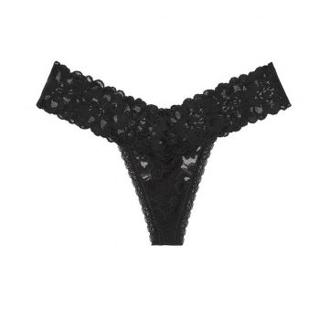 Floral Lace Thong Panty L