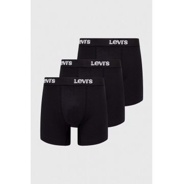 Levi's boxeri 3-pack barbati, culoarea negru