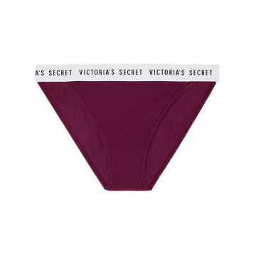 Logo high-leg bikini panty l