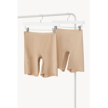 Set de pantaloni scurti modelatori cu talie inalta - 2 perechi