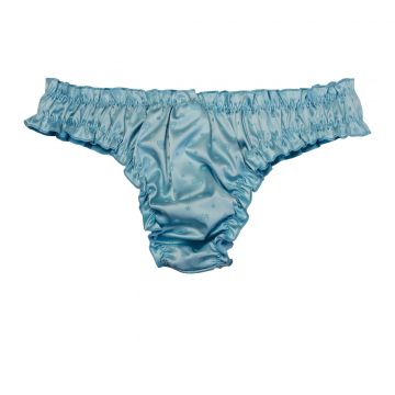 All over eye star stretch satin azzurro m