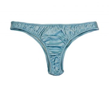 All Over Eye Star Stretch Satin Brazilian Azzurro L