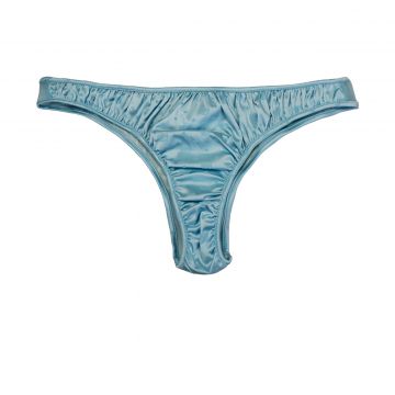 All over eye star stretch satin brazilian azzurro m