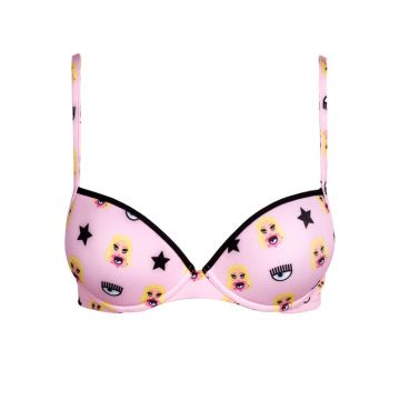 All Over Mascotte Microfiber Push-up Fantasia Rosa L