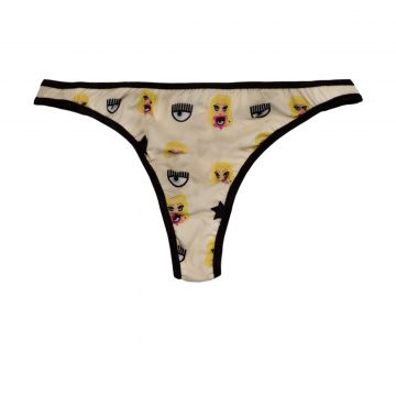 All over mascotte thong fantasia avorio xs