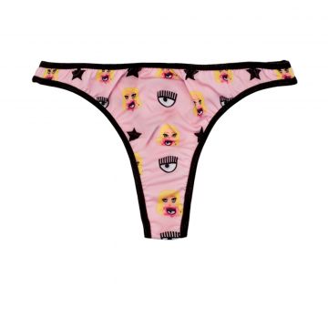 All over mascotte thong fantasia rosa xs