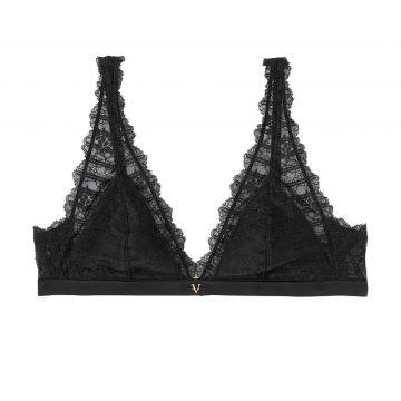 Elongated lace bralette m