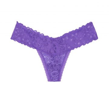 Floral Lace Thong Panty L