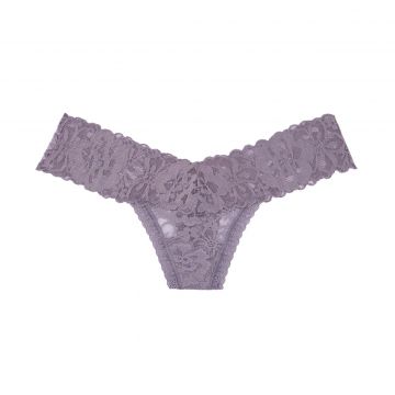 Floral lace thong panty m