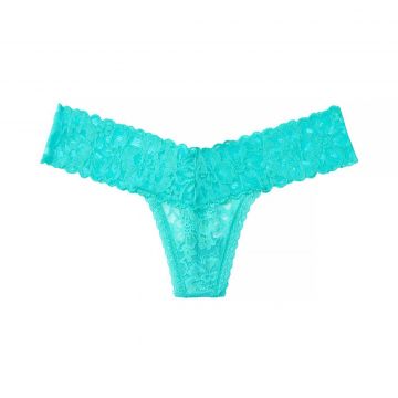 Floral lace thong panty xs