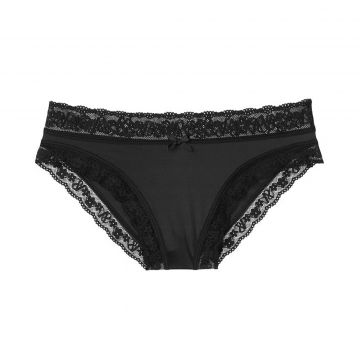 Lace-trim cheekini panty xs