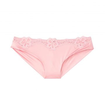 Satin & lace cheekini panty xs