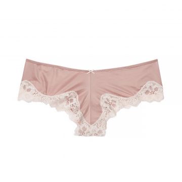 Satin & lace cheeky panty xs