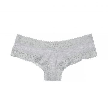 Stretch cotton lace-waist cheeky panty s