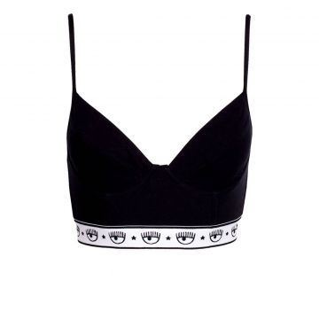 Stretch Jersey Bralette Nero XS